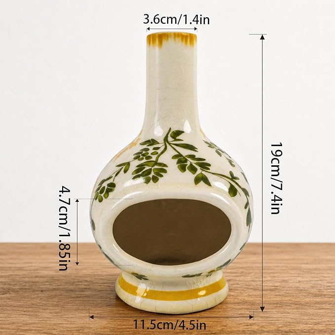 Handmade Ceramic Incense Burner | Palo Santo & Sage Holder with Chimney